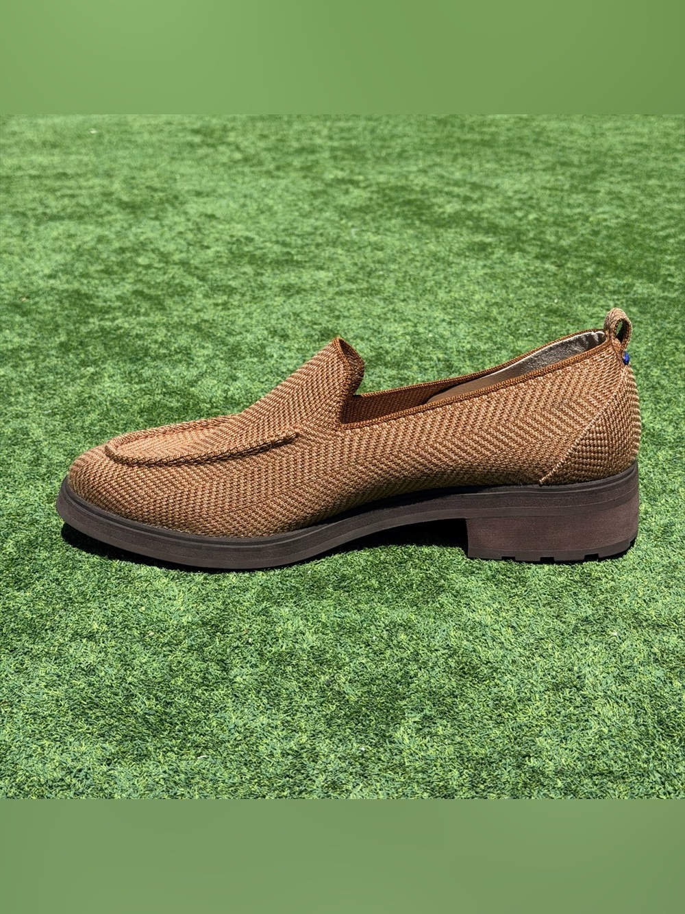 Rothy’s The Lug Loafer Women's Size 12 Brown Casual Formal Herringbone - Picture 9 of 10